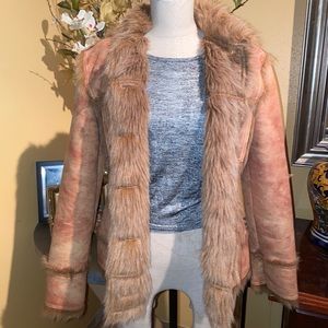 Paparazzi suede faux fur jacket
